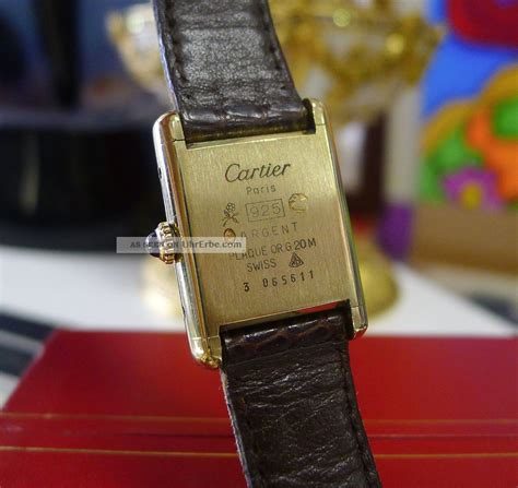 must de cartier tank damenuhr armbandverschluss